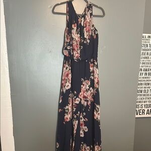Floral Navy Maxi Dress